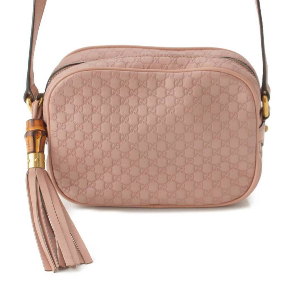 Gucci ssima Shoulder Bag Leather Pink - Picture 2 of 8